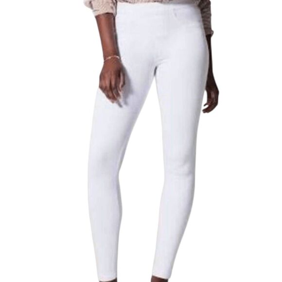 SPANX Jean-ish Ankle Leggings In White Size S/P - Picture 2 of 5